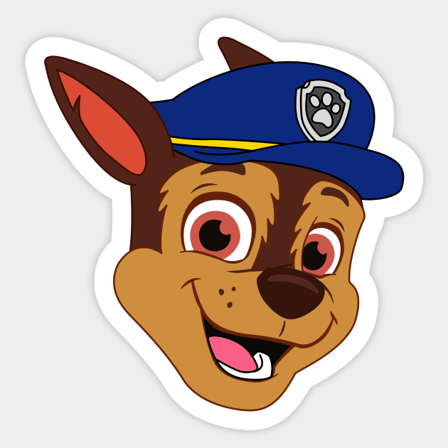 Happy Paw Patrol Chase Sticker by JamesCMarshall